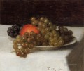 Apples and Grapes still life Henri Fantin Latour